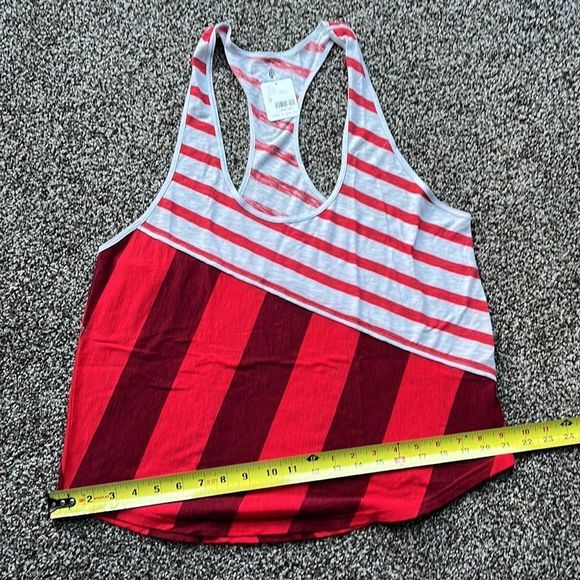 Free People Red and White‎ Striped Tank Top - Picture 5 of 11